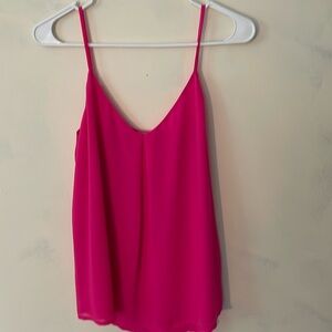 Pink Flowy Blouse Tank